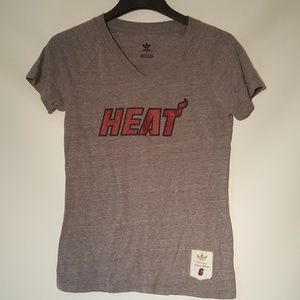 Rare Lebron James Miami Heat Adidas Stretchy Gray